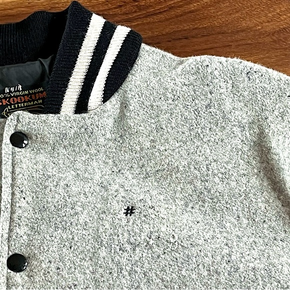 SKOOKUMS Varsity Jacket Custom Cars Wool & Leather Sz L Men’s Vintage Cars - Picture 4 of 7